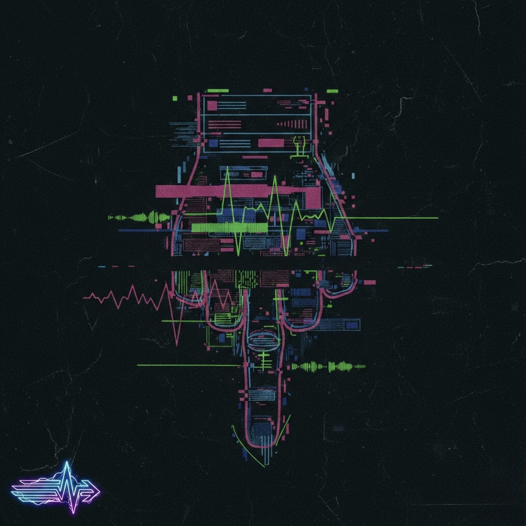 Glitched visualizer art